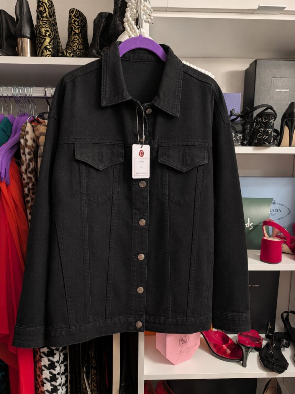 Puwei Denmi Black Jacket, New With Tags